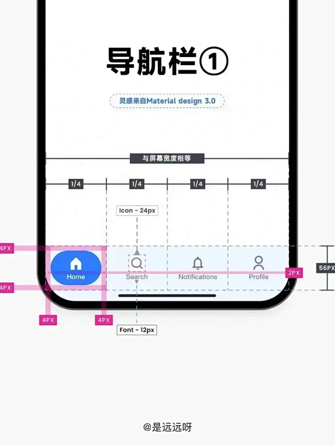 超详细参数！导航栏UI设计规范