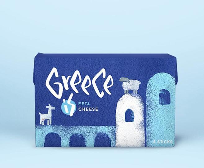 Greece is 希腊食品包装设计-古...