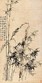 两枝老干无多叶，让尔新篁正展翎。铁骨霜皮终有用，他时留取造柯亭。
（清 郑燮 竹石）