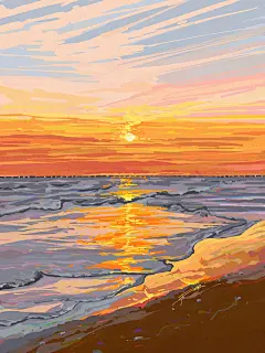 晚秋，初冬。_Fangpeii__插画师作品_涂鸦王国gracg.com