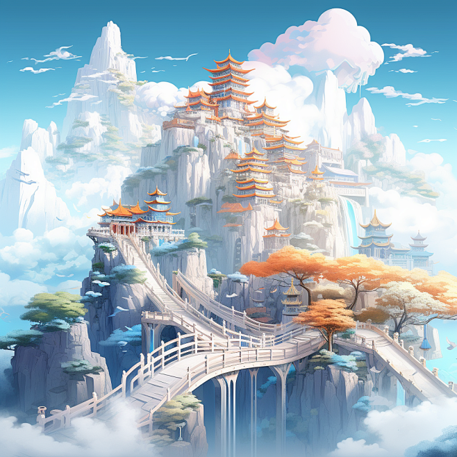 山水画-风景-AI绘画