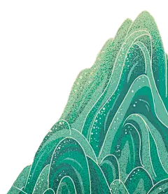 国潮 山水 插画 矢量 山水图形 免抠素材 PNG  (45)