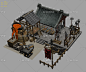 古代锻造铺 兵器铺 铁器铺 打铁铺 神兵_itsbox作品_建筑历史建筑_cg模型网