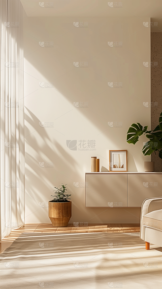 背景通用光影感室内家具背景场景图片素材