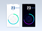 Stopwatch app - Debut on Dribbble app concept