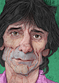 Rolling Stones肖像插画设计