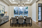 Transitional dining room photo in Dallas