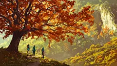 看高手画的场景插画！感受自然之美！这组法国场景插画很震撼心灵