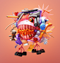 design Graphic Designer ILLUSTRATION  Digital Art  cinema 4d animation  motion graphics  Omar Aqil surreal 3д