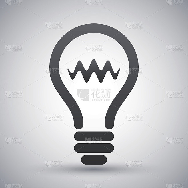 矢量灯泡图标