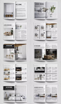 【源文件下载】 简约时尚的家具产品目录杂志设计模板