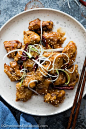 Real deal General Tso's Chicken cooked in a spicy garlicky sauce @OmnivorCookbook