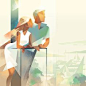 其中包括图片：Celebrate Summer with these Stylish, Elegant Illustrations