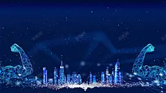 蓝色科技未来人工工智能科学 机器人时代 机器人活动中心 梦幻科技 海报 科技 虚拟现实 触屏 高科技公司 高清背景 背景 设计图片 免费下载 页面网页 平面电商 创意素材
