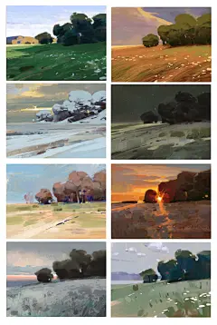 {插画系列}卡通场景01