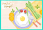 日系手绘水彩美食烘焙餐饮咖啡牛油果轻食海报PSD平面UI设计素材-淘宝网