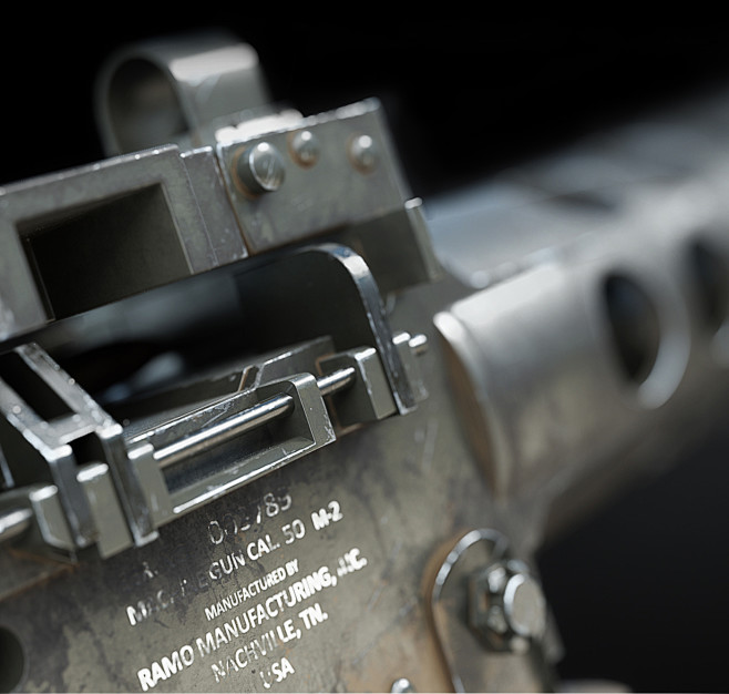 Machine Gun : Render...