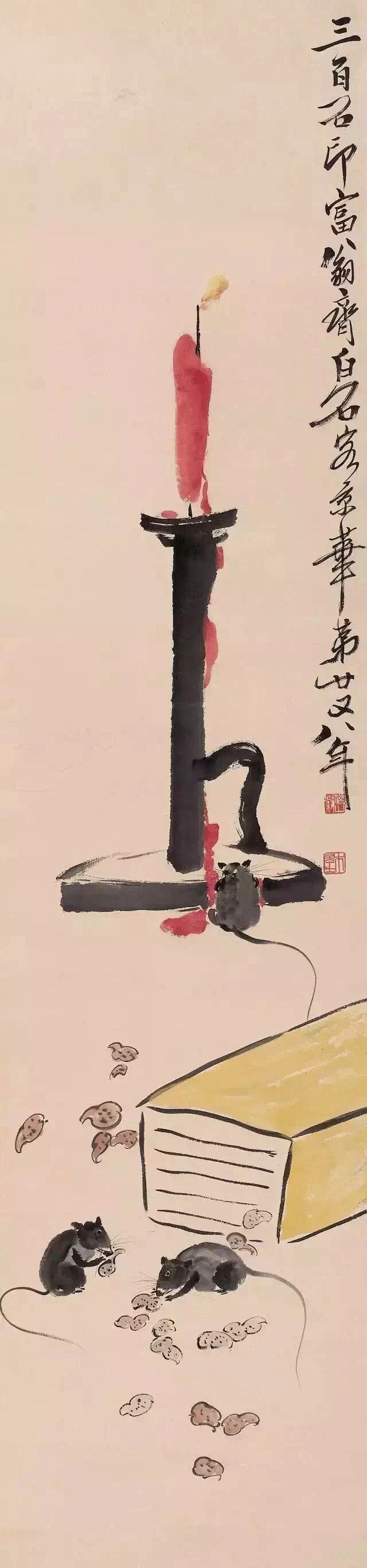 齐白石出生于1864年，是鼠年。他一生画...