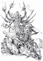 【绘画参考】画师 Danny Cruz 笔下的角色线稿（角色设计参考） : 来来来，周一练习基础吧！