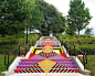 Textiles and Board Games Inspire Large-Scale Murals that Span Sidewalks, Streets, and Staircases | Colossal