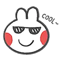 酷（果叽兔 | 微信表情包 | 手绘简笔画 | 已上架）