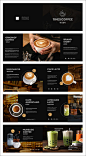 咖啡黑色商业画册-源文件