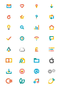 Flat Icons / Flat Design / Icons Design / Icons / Pictograms / Signs: 