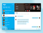 Skype Redesign Concepts – Muzli -Design Inspiration : via Muzli design inspiration