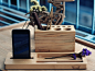 碳化竹木 手机及杂物支架 摆件 简洁硬朗风格 EDCGEAR天生玩家制-淘宝网