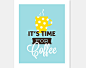 Kitchen Art Print | It's Time For Coffee | Coffee Decor | Download | Printable