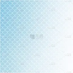 蓝色屋顶瓦片图案，创意设计模板