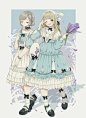 插画 人物 萝莉 洋服 洛丽塔 洋装 Lolita The Drizzle from Provence  みえこ mieZ