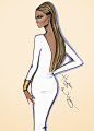 #Hayden Williams Fashion Illustrations #'All White Now' by Hayden Williams