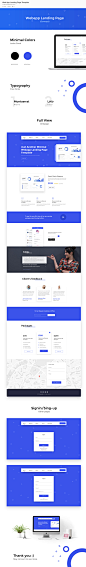 Web App Landing Page Template on Behance