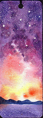 星空书签 水彩 插画 涂鸦 手绘 壁纸 ...