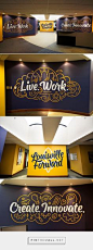 Words on a wall is what we live for. While these might be painted on, we prefer to stick our on with wall wraps on 3M Vinyl. inkmonstr.com will show you exactly what we mean!