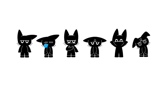 黑猫吉祥物设计-古田路9号-品牌创意/版...