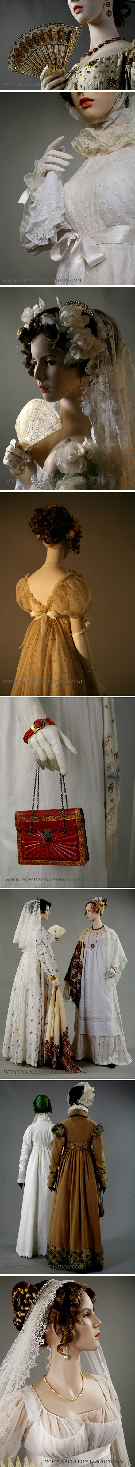 拿破仑时代的时尚细节【我爱死了高腰裙和大...