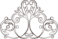 国外欧式复古边框花纹纹理图标LOGO装饰免抠PNG图案 (613)