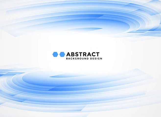 Abstract blue wavy shapes background-花瓣网