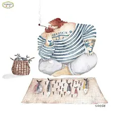 伟大的父亲，手绘插画 来自乌克兰的插画师soosh ​​​​