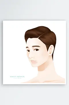 卡通手绘男孩女孩人物插画-众图网