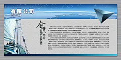 原创企业简介展板海报