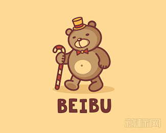 Beibu玩具熊logo设计