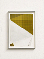 Untitled, 2014    Screentone and color sheets on folded paper    29.7 x 21 cm    Albert Weis on OMNIFORME