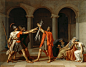 雅克·路易·大卫（Jacques-Louis David，1748—1825）是法国著名画家，新古典主义画派的奠基人。画风严谨，技法精工，构图严谨。我们从大卫的经历和艺术生涯中，可以明显地看到艺术家只有投身于时代的变革才能创造出震撼人心的优秀作品，一旦脱离艺术生命也就枯萎  (110)