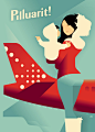 Air Greenland poster on Behance