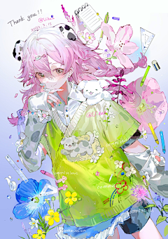 木子广隶采集到人物插画
