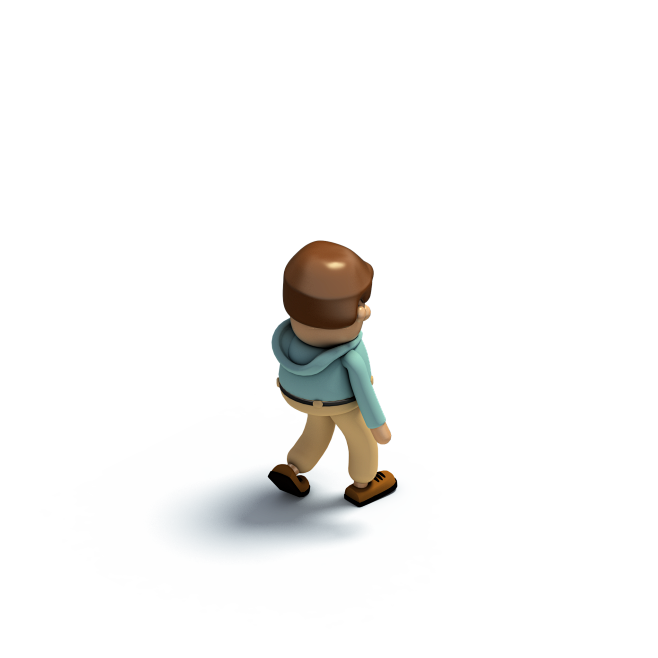 C4D人物小孩3D立体模型