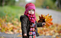 Cute Baby in Autumn